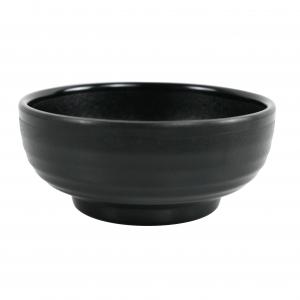 Matt Black Melamine Bowl