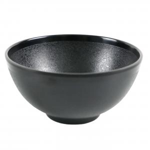 Matt Black Melamine Bowl