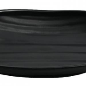Matt Black Melamine Oval Bowl
