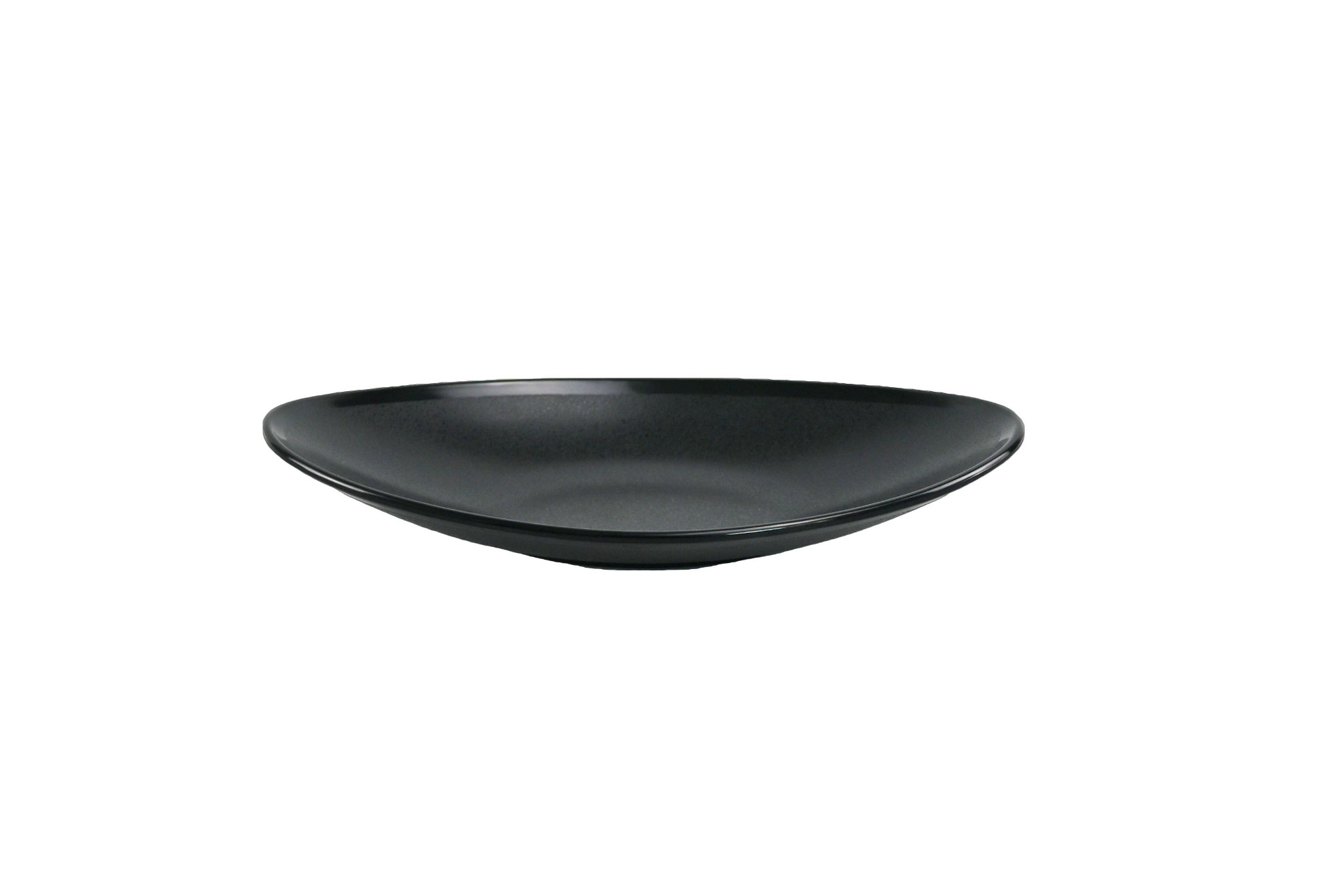 Matt Black Melamine Oval Bowl Matt Black Melamine Oval Bowl