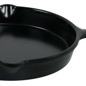 Matt Black Melamine Plate With Handle