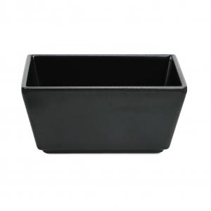 Matt Black Melamine Rectangle Bowl