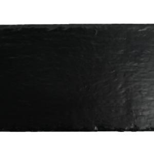 Matt Black Melamine Rectangle Plate