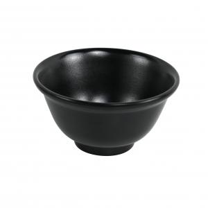 Matt Black Melamine Rice Bowl
