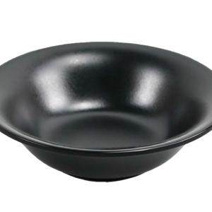 Matt Black Melamine Soup Bowl