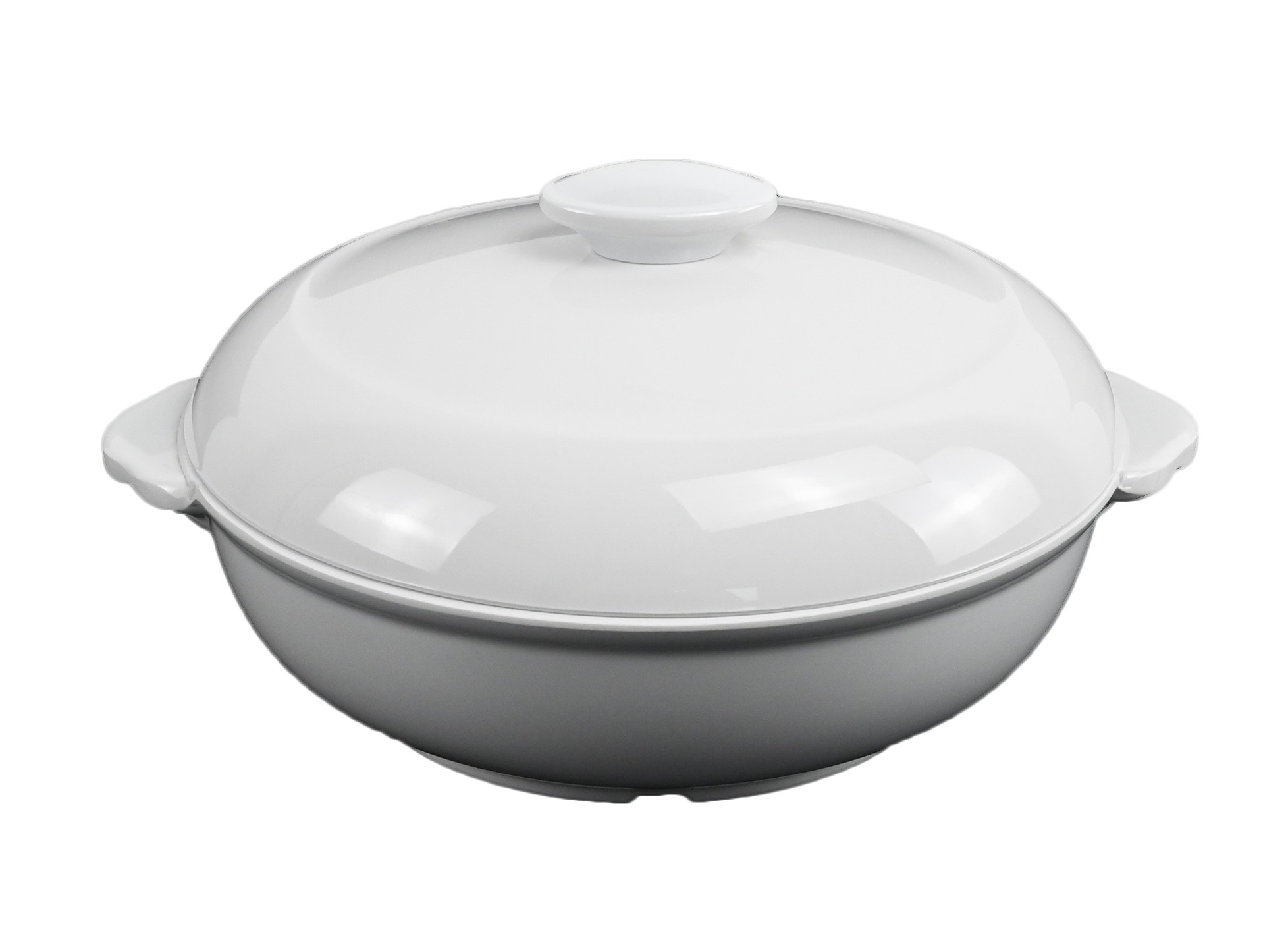 White Melamine Oval Casserole Bowl White Melamine Oval Casserole Bowl