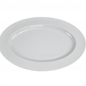 White Melamine Oval Plate